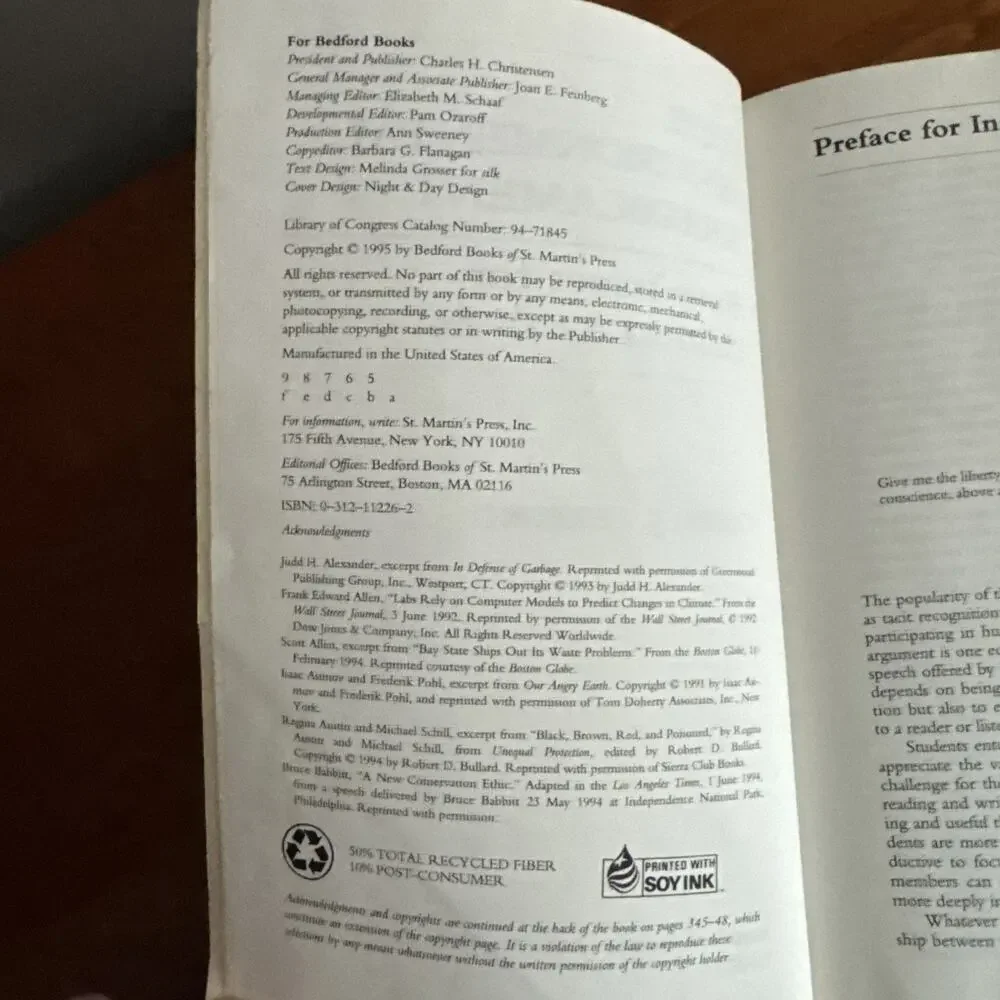 The Environmental Predicament : An Argument Reader Paperback Carol‎ J. Verburg